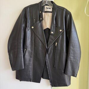 Acne leather moto jacket